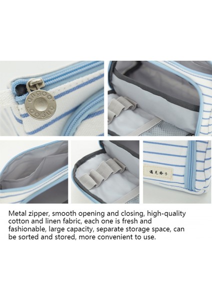 Çok Fonksiyonlu Kırtasiye Kutusu Kore Basit Yaratıcı Liseli Kız Tuval Büyük Kapasiteli Kalem Kutusu Kalem Kutusu (Yurt Dışından) fırsatları