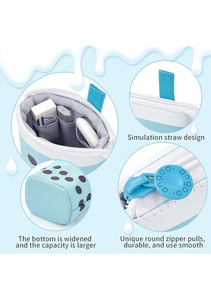 Ayakta Kalem Kutusu Sevimli Teleskopik Kalem Tutucu Kawaii Kırtasiye Çantası Makyaj Kozmetik Çantası Okul Öğrencileri Için Ofis Kadın Gençler Kız Erkek (Mavi) (Yurt Dışından) fiyatları