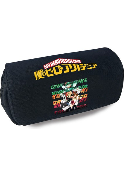 My Hero Academia Tuval Büyük Kapasiteli Çift Katmanlı Kalem Çantası Anime Kırtasiye Kutusu Öğrenci Kırtasiye Kalem Çantası (Yurt Dışından) modelleri