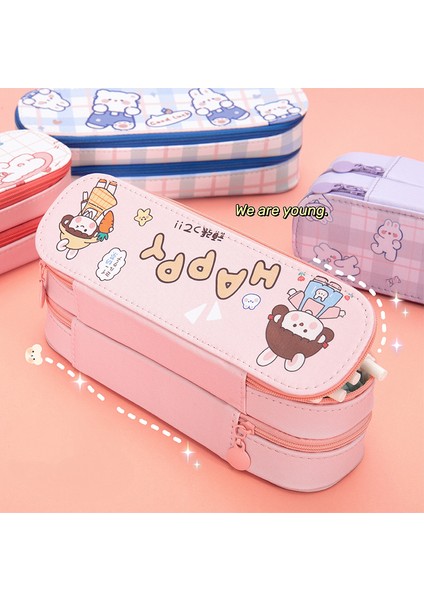 Büyük Kapasiteli Kalem Kalem Kutusu Ofis Koleji Okul Büyük Depolama Yüksek Kapasiteli Çanta Kılıfı Tutucu Kutusu Organizatör (Yurt Dışından) modelleri