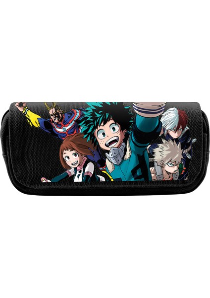 My Hero Academia Tuval Büyük Kapasiteli Çift Katmanlı Kalem Çantası Anime Kırtasiye Kutusu Öğrenci Kırtasiye Kalem Çantası (Yurt Dışından) modelleri