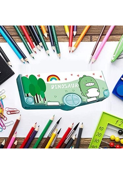Renkli Karikatür Karakter Kalem Kutusu Güzel Prenses Desen Çok Fonksiyonlu Kalem Kutusu Öğrenci Için Çocuklar/çocuklar Için Özel Hediyeler (Küçük Dinozor) (Yurt Dışından) modelleri
