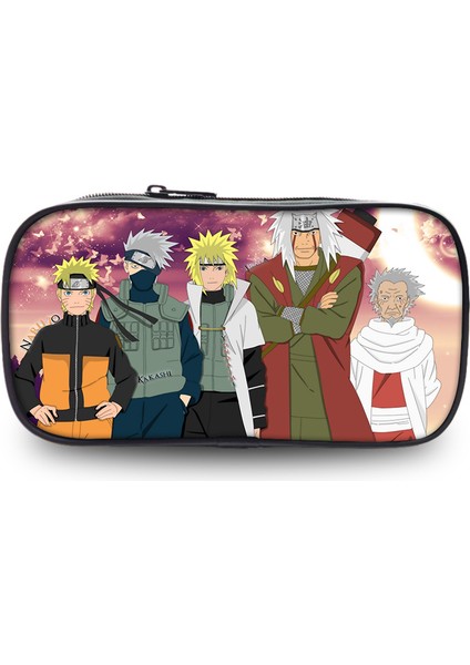 Naruto Büyük Kapasiteli Kalem Kutusu Kırtasiye Çantası Ilk ve Orta Okul Öğrencileri Desen Kalem Kutusu (Yurt Dışından)