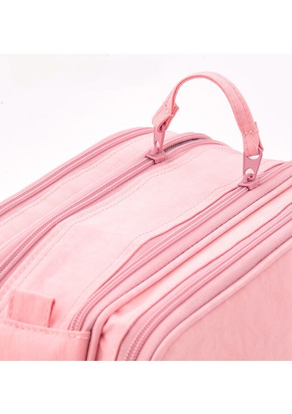 Büyük Kapasiteli Kalem Kutusu ve Çok Alanlı Öğrenci Kalem Kutusu Ofis Malzemeleri Saklama Çantası (Pembe) (Yurt Dışından) fiyatları