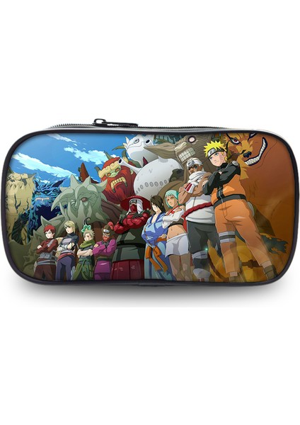 Naruto Büyük Kapasiteli Kalem Kutusu Kırtasiye Çantası Ilk ve Orta Okul Öğrencileri Desen Kalem Kutusu (Yurt Dışından)