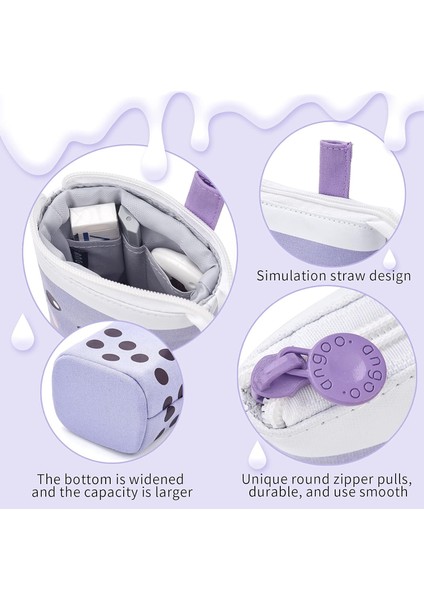 Ayakta Kalem Kutusu Sevimli Teleskopik Kalem Tutucu Kawaii Kırtasiye Kese Makyaj Kozmetik Çantası Okul Öğrencileri Için Ofis Kadın Gençler Kız Erkek (Mor (Yurt Dışından) modelleri