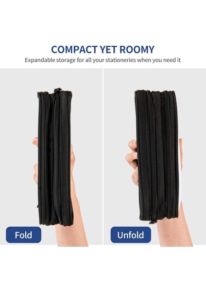 Kalem Kutusu Büyük Kapasiteli Kalem Kılıfı Büyük Çanta Fermuarlı Kutu Üniversite Ofis Malzemeleri Için Erkek ve Kız (Yurt Dışından) indirimleri