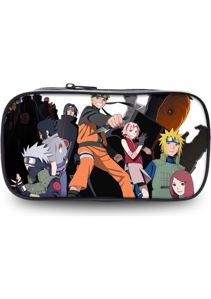 Naruto Büyük Kapasiteli Kalem Kutusu Kırtasiye Çantası Ilk ve Orta Okul Öğrencileri Desen Kalem Kutusu (Yurt Dışından)