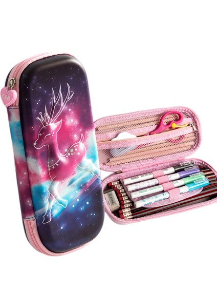 Çocuk Kalem Kutusu Saklama Kutusu 3D Kompozit Film Kalem Kutusu Su Geçirmez Büyük Kapasiteli Kılıf (Yurt Dışından)