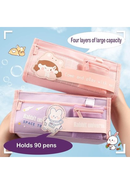 Kawaii Kalem Kutusu Kawaii Okul Malzemeleri Sevimli Kalem Kutusu Büyük Kapasiteli Kalem Kutusu Sevimli Kalem Kutusu Kawaii (Pembe Şapka Kız) (Yurt Dışından) fırsatları