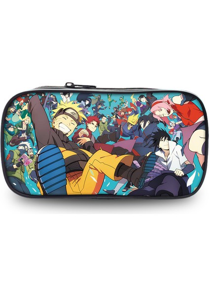 Naruto Büyük Kapasiteli Kalem Kutusu Kırtasiye Çantası Ilk ve Orta Okul Öğrencileri Desen Kalem Kutusu (Yurt Dışından)