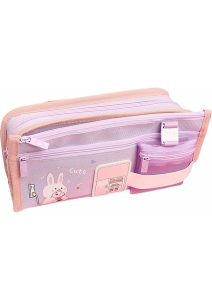 Kalem Kutusu Kawaii Okul Malzemeleri Sevimli Kalem Kutusu Büyük Kapasiteli Kalem Kutusu Sevimli Kalem Kutusu Kawaii (Mor Tavşan) (Yurt Dışından)