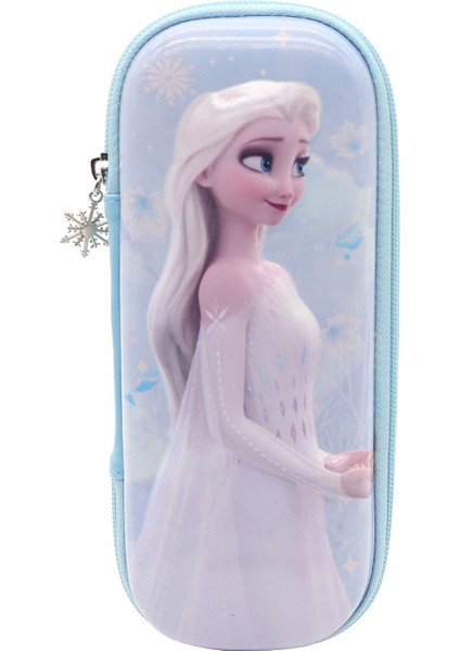 Çocuklar Için Kalem Kutusu Organizatör Büyük Kapasiteli Eva Yaratıcı Karikatür Kalem Kutusu 3D Üç Boyutlu Fermuarlı Kırtasiye Kutusu (Buz ve Kar) (Yurt Dışından)