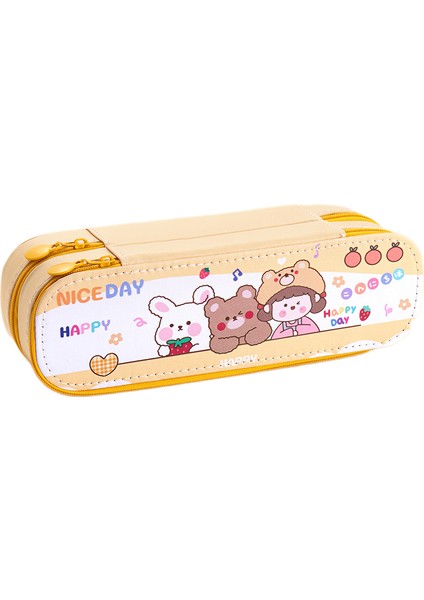 Büyük Kapasiteli Kalem Kalem Kutusu Ofis Koleji Okul Büyük Depolama Yüksek Kapasiteli Çanta Kılıfı Tutucu Kutusu Organizatör (Yurt Dışından)