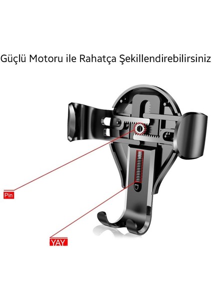 Otomatik Mekanizma Gravity Torpido Üstü Araç Içi Telefon Tutucu Araç Tutucu Sarsılmaz Vantuzlu