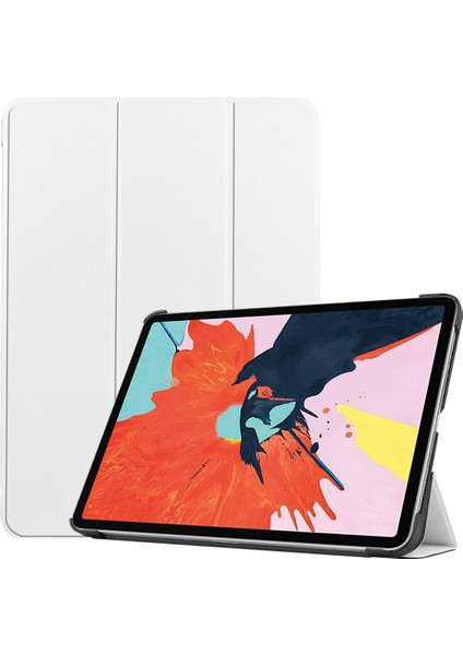 iPad Air 4. Nesil 10.9 2020" Için, iPad Air 4 Kapağı, Otomatik Uyandırma/uyku Özelliğine Sahip Ince Stand Kapağı - Beyaz (Yurt Dışından)