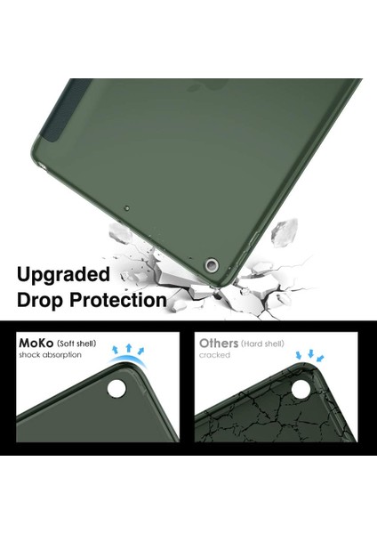 Wekity iPad 10.2 iPad 8. Nesil 2020 Kılıfı Yumuşak Mat Arka Ince Kılıf, Standlı, Otomatik Uyandırma/uyku (Yurt Dışından)