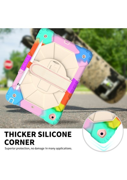 Apple Tablet Ipad9 Kılıfı 2020 8th Için 10,2 Inç Silikon Pc Her Şey Dahil (Yurt Dışından) modelleri