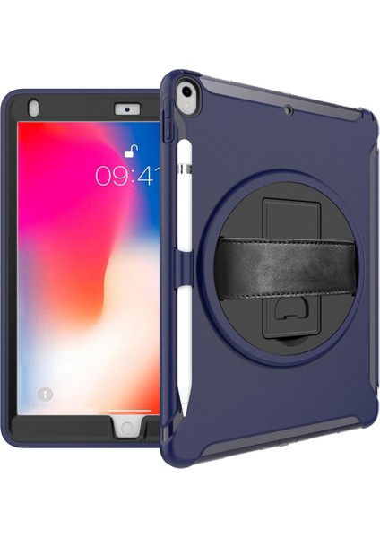 Samsung Tab S7 Artı Tablet Kılıfı Için TT970/T975/T976 Kalem Yuvası Tab S7 Döner Standı Koruyucu Kılıf Açık Mavi (Yurt Dışından)