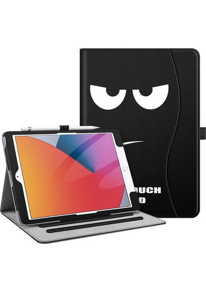 iPad 10.2 7. Nesil 2019 Için Wekity Kapak - [köşe Koruması] Cepli ve Kalem Tutuculu Çok Açılı Görüntüleme Standı Kapağı (Yurt Dışından)