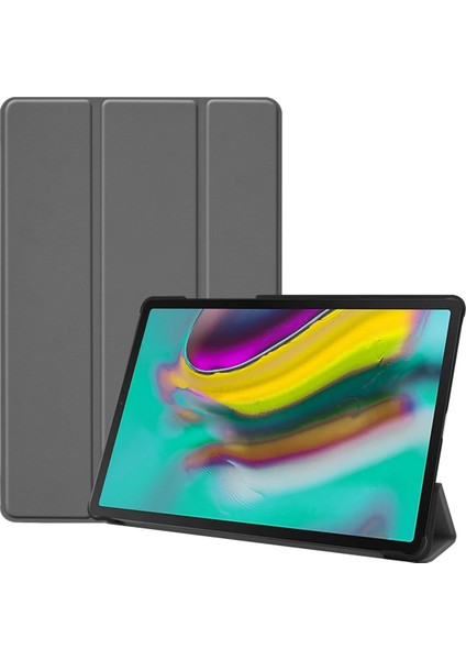 Galaxy Tab S5E Için Kapak, Akıllı Telefon Kılıfı Üç Katlı Stand, Otomatik Uyku/uyandırma Fonksiyonlu Ince ve Hafif Samsung Galaxy Tab S5E SM-T720 Için; SM-T725 Gri (Yurt Dışından)