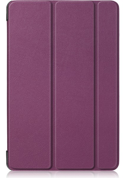 Samsung Galaxy Tab S6 10.5 Kılıf, Şok Standı, S Kalemlik, Sert Tpu Sırt, Tablet Kılıfı [SM-T860, SM-T865] Akıllı Kapak, Otomatik Uyku Uyandırma, Folyo, Mor (Yurt Dışından)