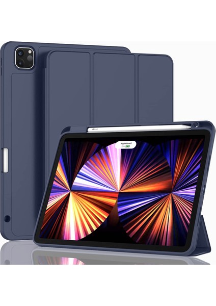 Yeni iPad Pro 11 Inç Kapak 2021(3. NESIL)/2020(2. Nesil) Kalem Tutuculu, Akıllı iPad Kılıfı [touch Id ve Otomatik Uyandırma/uyku Desteği] (Yurt Dışından)