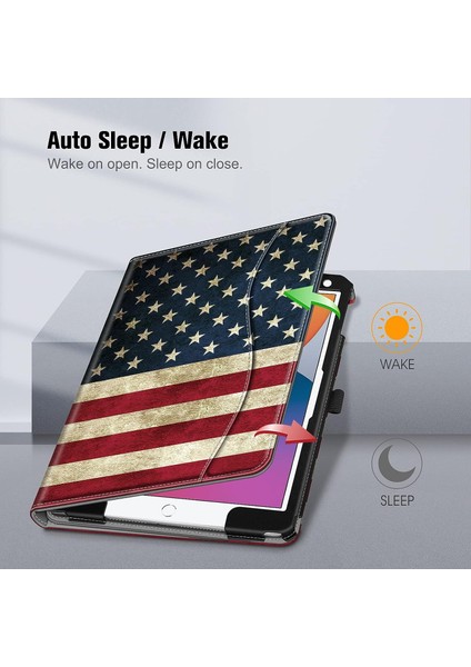 iPad 10.2 7. Nesil 2019 Için Wekity Kapak - [köşe Koruması] Cepli ve Kalem Tutuculu Çok Açılı Görüntüleme Standı Kapağı (Yurt Dışından) fırsatları