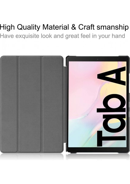 Galaxy Tab A7 10.4 Kılıf 2020 Için Vegan Deri Kılıf, Samsung Galaxy Tab A7 10.4" Tablet Için Hafif Ince Üç Katlı Kılıf Manyetik Kapak [SM-T500/T505/T507] Pembe Altın (Yurt Dışından)