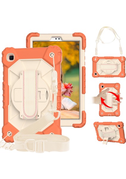 2021 Omuz Askısı Için Uygundur Samsung TABA7LITET220/T220 Dönen El Desteği Üç Geçirmez Braket Düşmeyi Önleyici Silikon Kılıf (Yurt Dışından) fiyatları