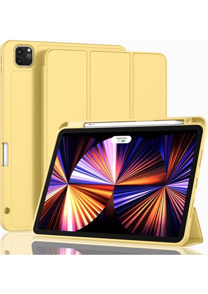 Yeni iPad Pro 11 Inç Kapak 2021(3. NESIL)/2020(2. Nesil) Kalem Tutuculu, Akıllı iPad Kılıfı [touch Id ve Otomatik Uyandırma/uyku Desteği] (Yurt Dışından)