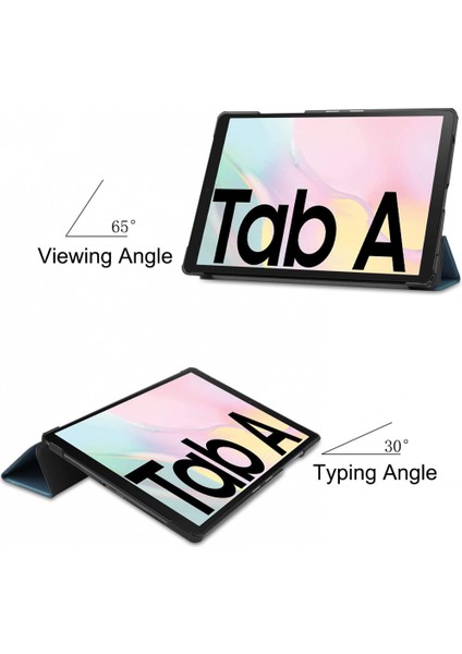 Galaxy Tab A7 10.4 Kılıf 2020 Için Vegan Deri Kılıf, Samsung Galaxy Tab A7 10.4" Tablet Için Hafif Ince Üç Katlı Kılıf Manyetik Kapak [SM-T500/T505/T507] Bordo (Yurt Dışından)