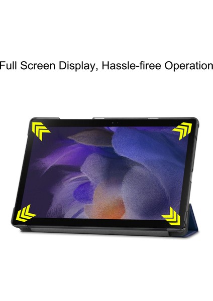 Samsung Galaxy Tab A8 10,5" 2022 Modelleri (SM-X200/X205), Tablet Kılıfı, Otomatik Uyandırma/uyku, Koyu Mavi (Yurt Dışından)