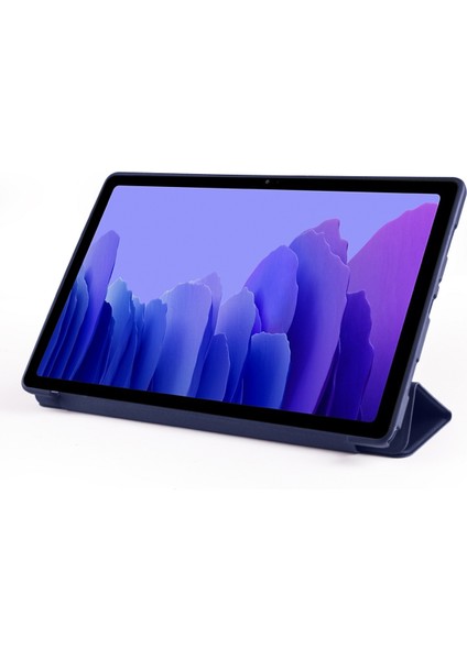 Samsung Galaxy Tab A7 Kılıfı 10.4" (SM-T500 T505), 10.4" Samsung Tab A7 Tablet 2020 Için Koruyucu Stand Kılıfı Kapağı - Koyu Mavi (Yurt Dışından)