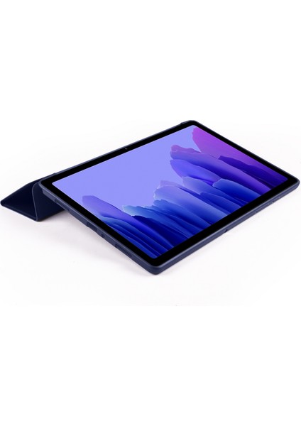 Samsung Galaxy Tab A7 Kılıfı 10.4" (SM-T500 T505), 10.4" Samsung Tab A7 Tablet 2020 Için Koruyucu Stand Kılıfı Kapağı - Koyu Mavi (Yurt Dışından)