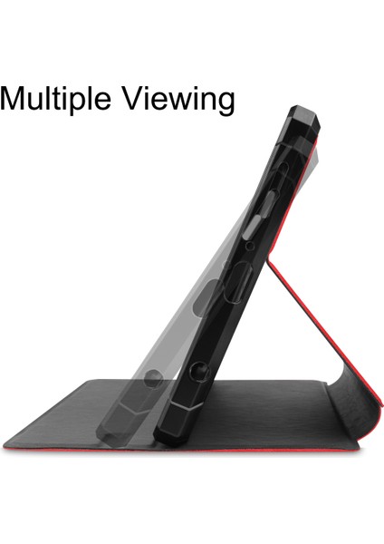 Galaxy Tab A7 Lite 8.7 Inç 2021 Kapak SM-T220/225, Ince Hafif Folyo Standlı Pu Deri Kılıf Yumuşak Tpu Arka Kapak Samsung Galaxy Tab A7 Lite 2021 Tablet Için, Kırmızı (Yurt Dışından) fiyatları