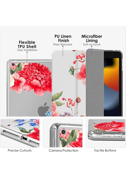 Wekity iPad 10.2 iPad 9. Nesil 2021 Kılıfı Yumuşak Mat Arkalı Ince Kılıf, Standlı, Otomatik Uyandırma/uyku (Yurt Dışından) fırsatları