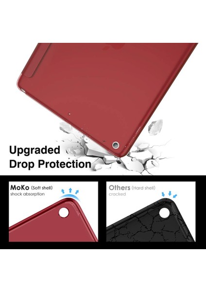Wekity iPad 10.2 iPad 8. Nesil 2020 Kılıfı Yumuşak Mat Arka Ince Kılıf, Standlı, Otomatik Uyandırma/uyku (Yurt Dışından) fırsatları