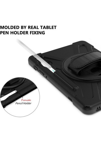 Galaxy Tab S6 Için Manyetik Kalem Kılıfı Anti-Drop Standı Tablet Kılıfı Tam Vücut Sağlam Standı Galaxy Tab S6 10.5 "model SM-T860/T865 Versiyonu (Kırmızı) (Yurt Dışından)