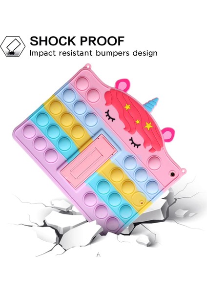 iPad Mini 1 2 3 Için 3D Unicorn Pop Kılıf, Kızlar Kadınlar Için Fidget Kabarcık Kılıfı Pop Itme Kılıfı, iPad Mini 1 2 3 Için Silikon Kabarcık Anksiyete Stres Giderici Oyuncaklar Kılıfı (Yurt Dışından) fiyatları