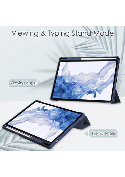 Samsung Galaxy Tab S8/tab S7 11" Ince Kılıf Için (Model SM-X700/X706/T870/T875) Kalem Tepsisi, Darbeye Dayanıklı Kapak, Şeffaf Arka, Otomatik Uyandırma/uyku, (Yurt Dışından)