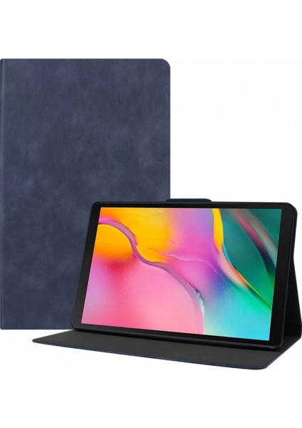 Galaxy Tab A 10.1 Kılıfı Için 2019 Model T510 T515, 10.1" Galaxy Tab A Tablet Için Ince Hafif Stand Kılıfı SM-T510 SM-T515 - Koyu Mavi (Yurt Dışından)