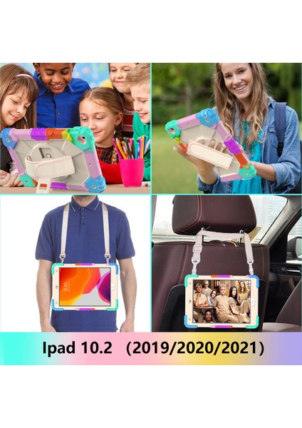 Apple Tablet Ipad9 Kılıfı 2020 8th Için 10,2 Inç Silikon Pc Her Şey Dahil (Yurt Dışından)