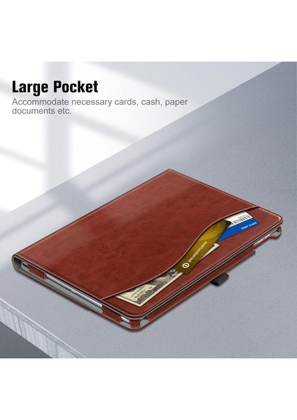 iPad 9. / 8. / 7. Nesil (2021/2020/2019) 10,2 Inç - [köşe Koruması] Cepli ve Kalem Tutuculu Çok Açılı Görüntüleme Standı Kapağı, Otomatik Uyku Uyandırma, Vintage Kahverengi (Yurt Dışından) fırsatları