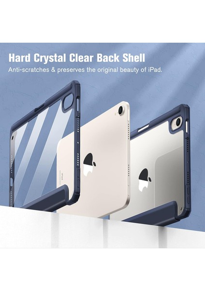 iPad Mini 6 2021 (8,3 Inç) Için Hibrit Ince Kılıf - [yerleşik Kalem Tutucu] Darbeye Dayanıklı Kapak Şeffaf Şeffaf Arka Kabuk, iPad Mini 6. Nesil Için Otomatik Uyandırma/uyku, Lacivert (Yurt Dışından) indirimleri