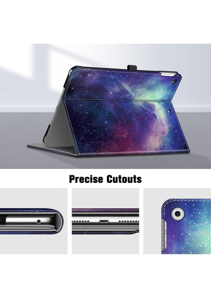 iPad 10.2 7. Nesil 2019 Için Wekity Kapak - [köşe Koruması] Cepli ve Kalem Tutuculu Çok Açılı Görüntüleme Standı Kapağı (Yurt Dışından) modelleri