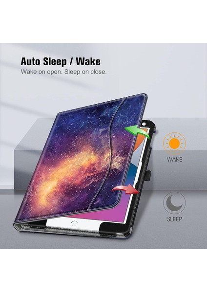 iPad 10.2 7. Nesil 2019 Için Wekity Kapak - [köşe Koruması] Cepli ve Kalem Tutuculu Çok Açılı Görüntüleme Standı Kapağı (Yurt Dışından) fırsatları