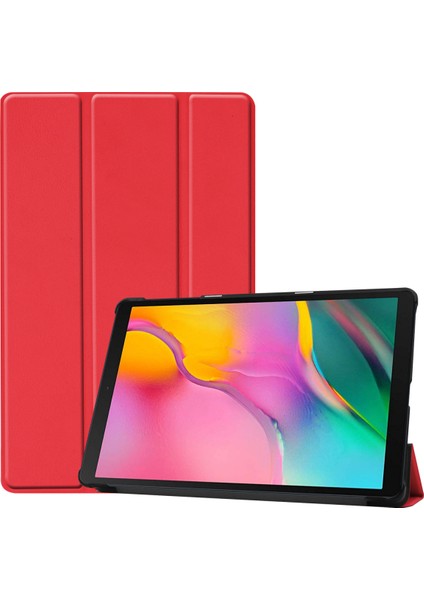 Galaxy Tab A 10.1 Kılıfı Için 2019 Model T510 T515, 10.1" Galaxy Tab A Tablet SM-T510 SM-T515 Için Ince ve Hafif Stand Kılıfı 2019'DA Piyasaya Sürüldü - Kırmızı (Yurt Dışından)