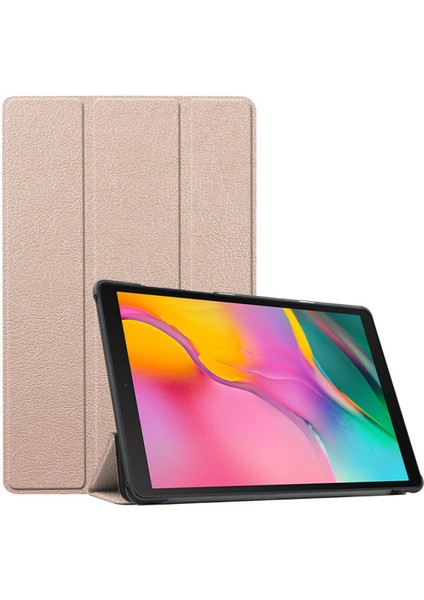 10,4 Inç (SM-T500 T505 ) Için, 10,4 Inç Samsung Tab A7 Tablet 2020 Için Koruyucu Stand Kılıfı Sert Kılıf Kapağı - Yerli Altın (Yurt Dışından)