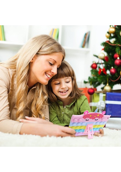 iPad Air 2 / Ipad6 / Pro 9.7 Inç Için 3D Unicorn Pop Kılıf, Fidget Kabarcık Kılıfı Kızlar Kadınlar Için Pop Itmeli Kılıf, Silikon Kabarcık Anksiyete Stres Giderici Oyuncaklar Kılıfı (Yurt Dışından) indirimleri